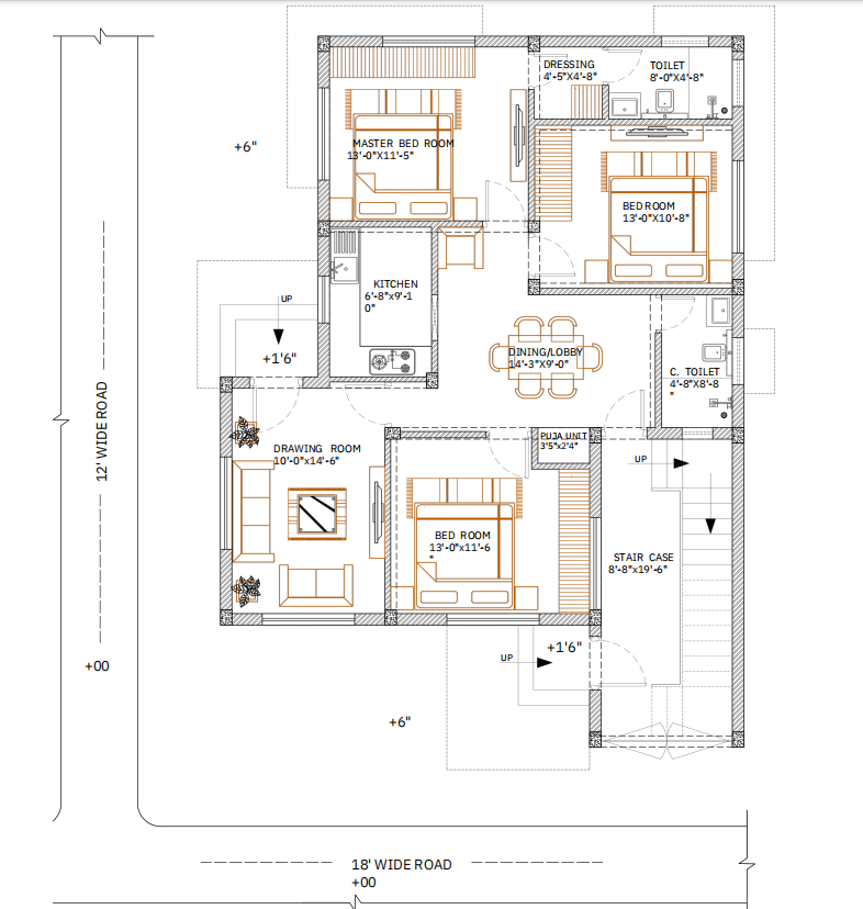 Amazing 1250 sqft House Plan